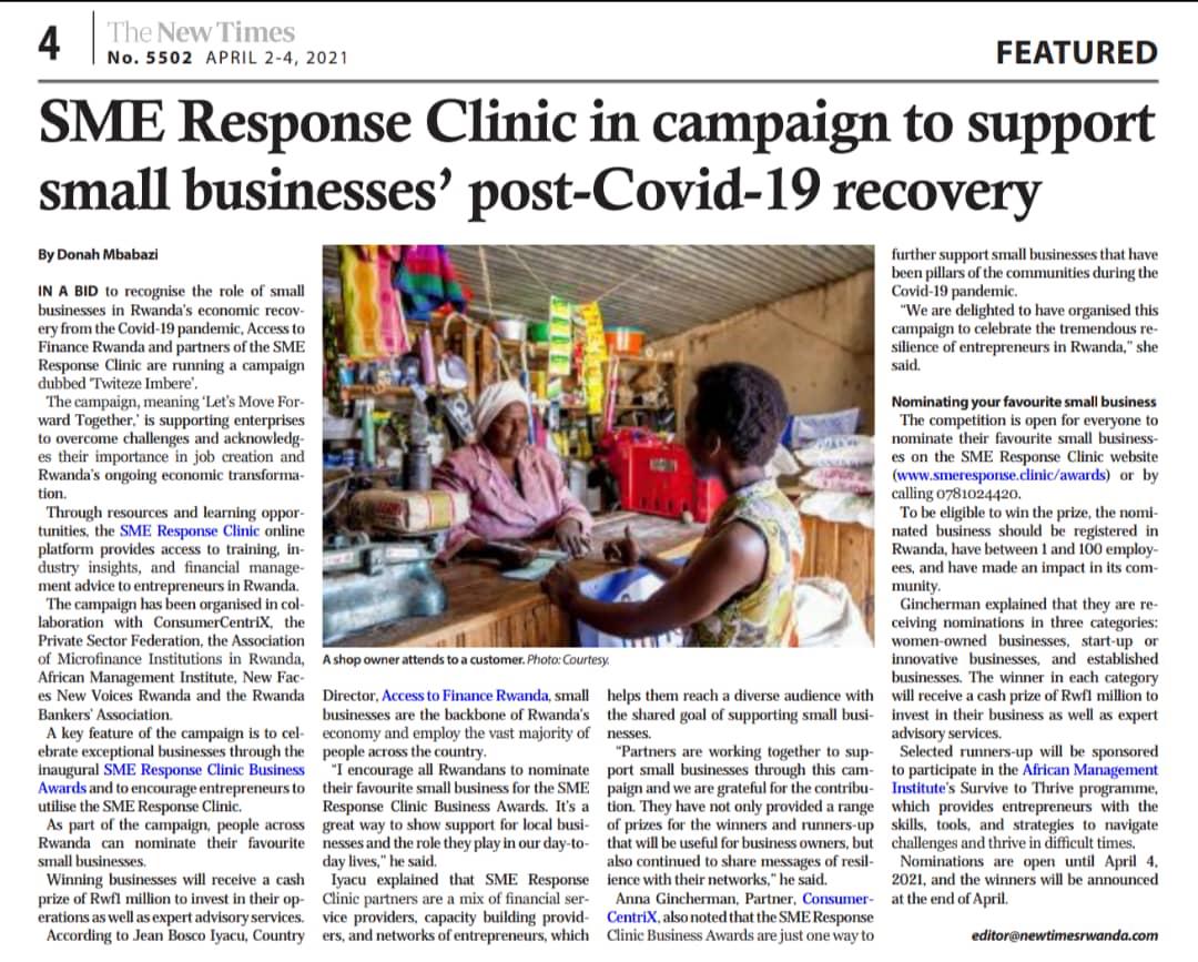 Rwanda’s economic recovery